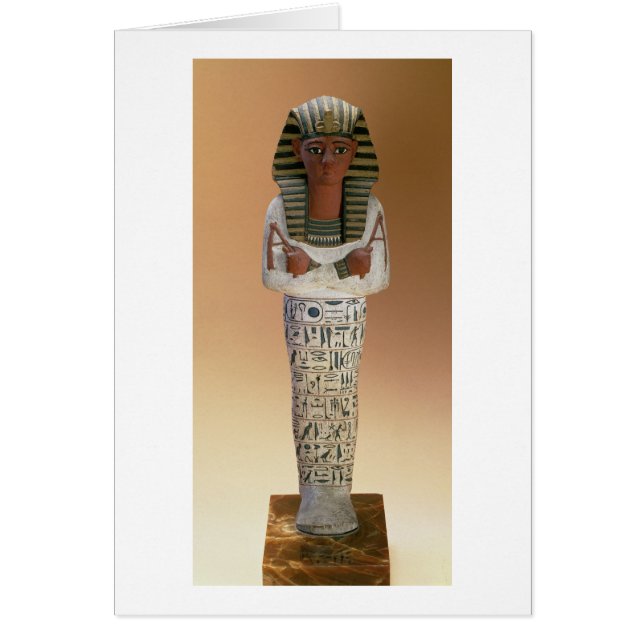 Shabti figure of Ramesses IV, New Kingdom (stuccoe (Front)