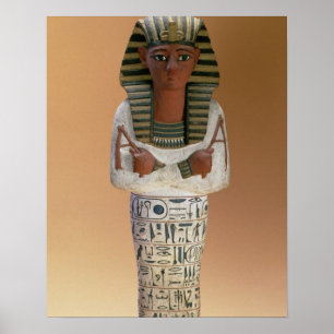 Shabti figure of Ramesses IV, New Kingdom (stuccoe Poster