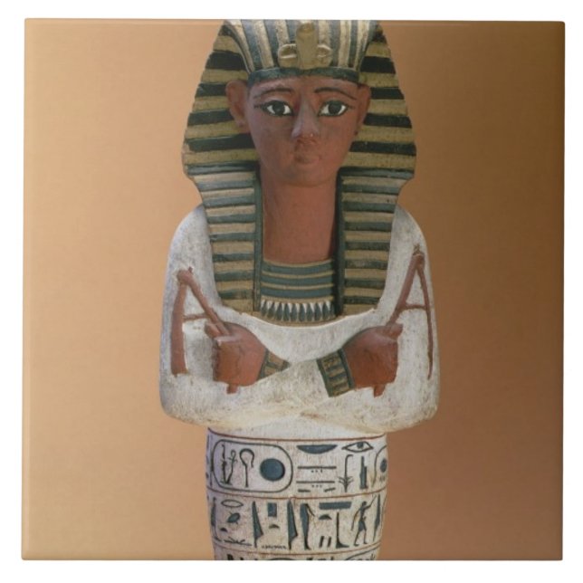 Shabti figure of Ramesses IV, New Kingdom (stuccoe Tile (Front)