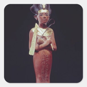 Shabti figure of the king square sticker
