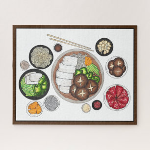 Shabu-Shabu Japan Japanese Food Cuisine Hotpot Jigsaw Puzzle