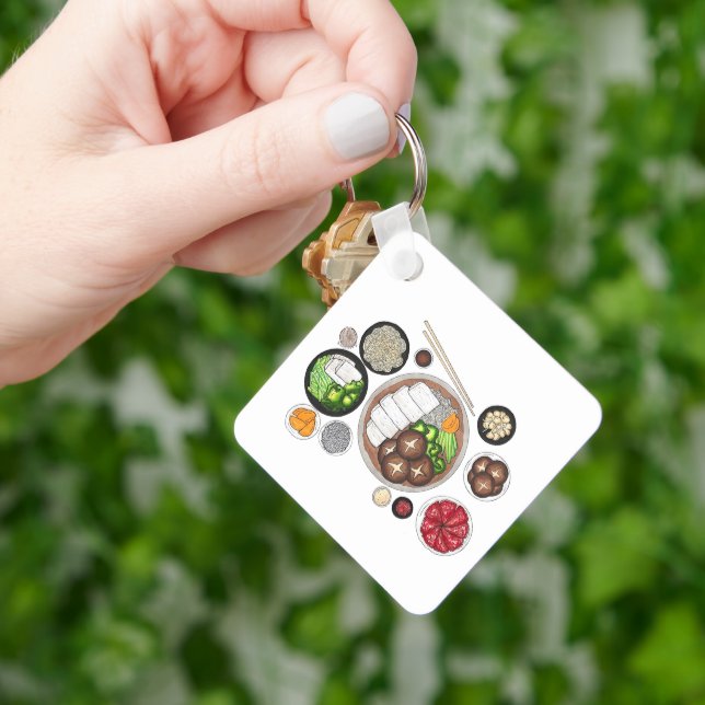Shabu-Shabu Japan Japanese Food Cuisine Hotpot Key Ring (Hand)