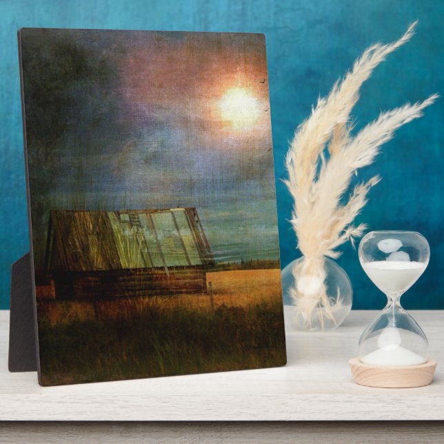 Shack On Corner Photo Plaque (Side)