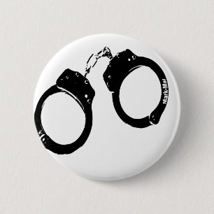 shackles 6 cm round badge