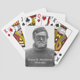 Shackleton in Antarctic Nimrod picture Playing Cards