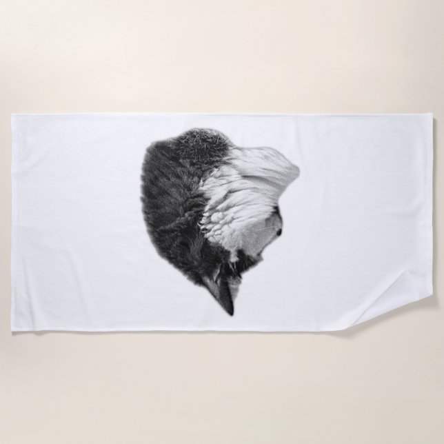 Shade and Solitude Beach Towel (Front)