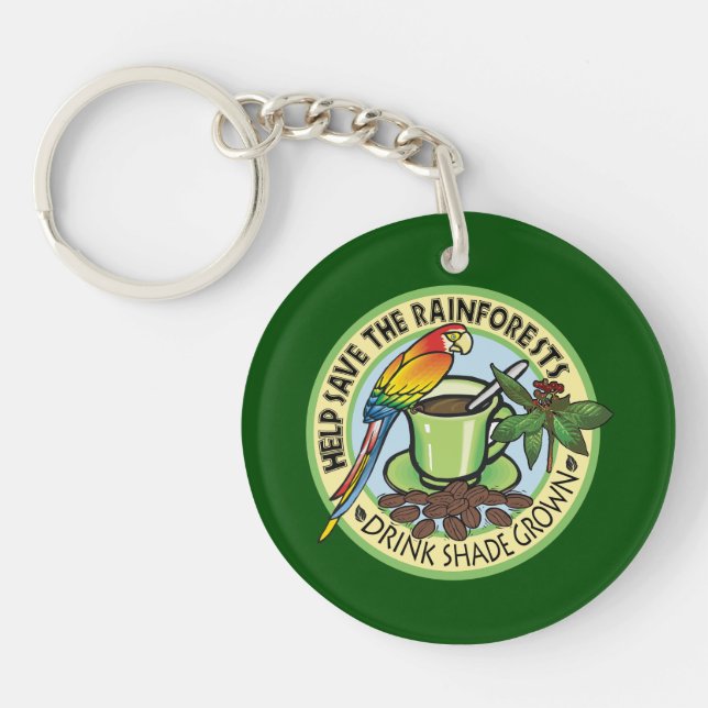 Shade Grown Coffee Key Ring (Front)