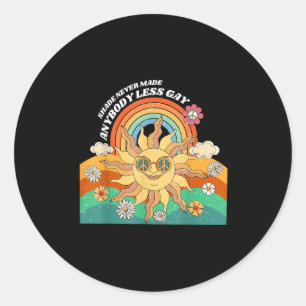 Shade Never Made Anybody Less Gay Rainbow Lgbt Les Classic Round Sticker