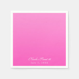 Shade of Pink Simple Minimalism Modern Party Napkin