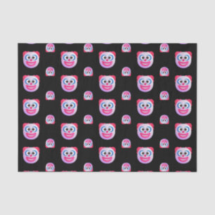 Shaded Clown Face Emojis Custom Colour Cute Funny Tissue Paper