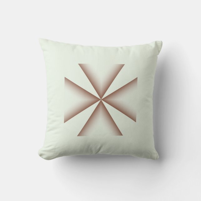 Shaded Geometric Pattern Decorative Pillow" Cushion (Front)
