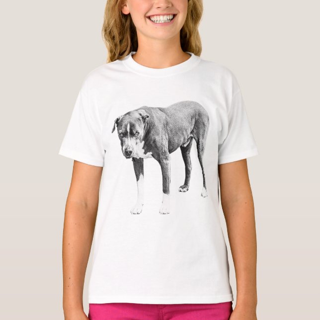 Shaded Pit Bull Street Tee (Front)