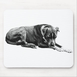 Shaded Rest Dog Mouse Pad