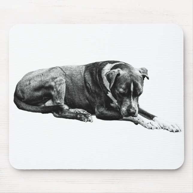 Shaded Rest Dog Mouse Pad (Front)