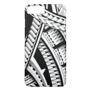 Shaded Samoan inspired tattoo Case-Mate iPhone Case
