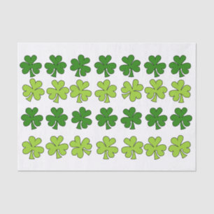 Shaded Shamrocks Tissue Paper