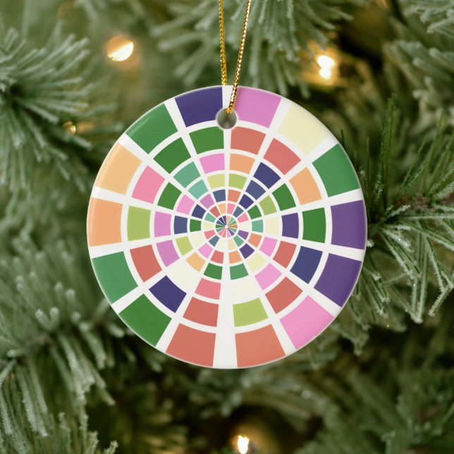 Shades and Hues of Colour Wheel Ceramic Tree Decoration (Tree)