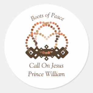 Shades Of A Prince Boy Full Armour of God Classic Round Sticker