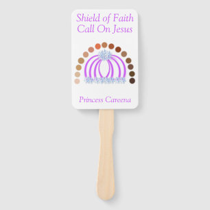 Shades Of A Princess Girl Full Armour of God  Hand Fan
