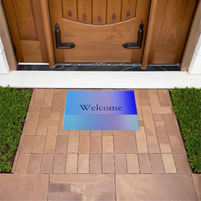 Shades of Blue Doormat (Outdoor)