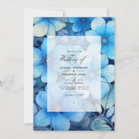 Shades of Blue Floral Wedding