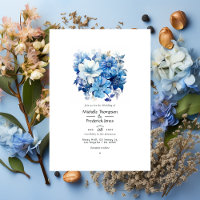 Shades of Blue Floral Wedding