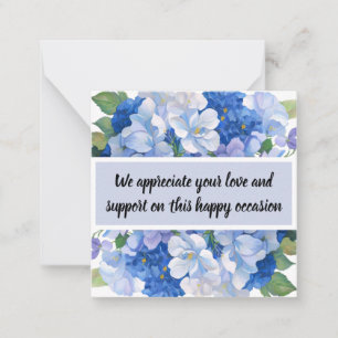 Shades of Blue Florals Card