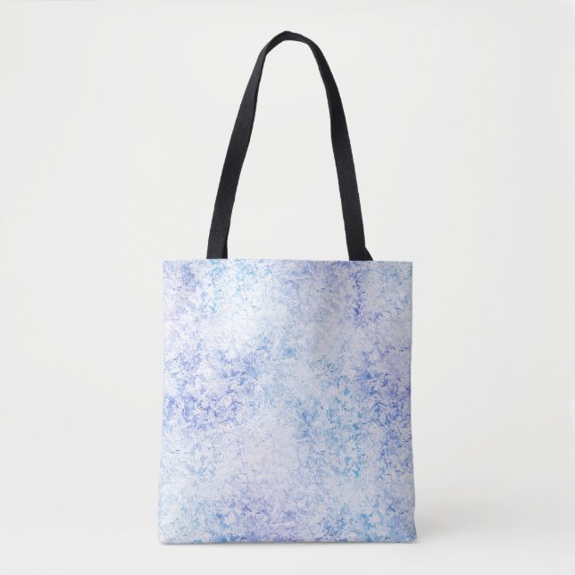 shades of blue frost tote bag (Front)