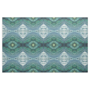 Shades of Blue Grey White & Green Fabric by the YD