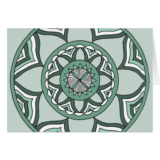 Shades of Blue Mandala (Front Horizontal)