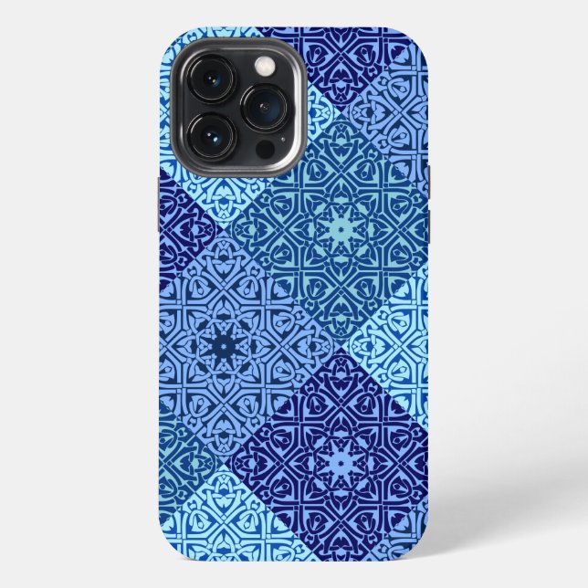 Shades of blue pattern Case-Mate iPhone case (Back)