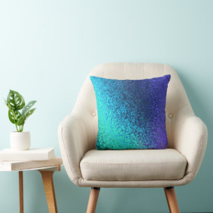 Shades of Blue Pattern Pillow