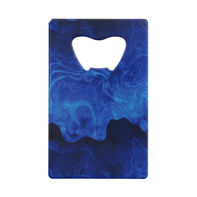 Shades of Blue Smoke Abstract (Front)