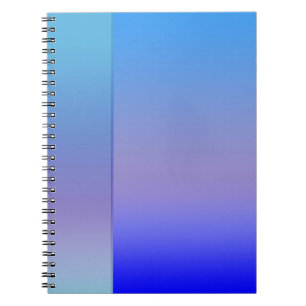 Shades of Blue Spiral Notebook