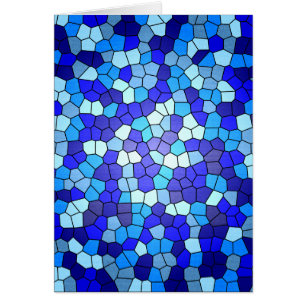 Shades Of Blue Stained Glass by Shirley Taylor