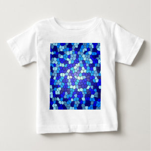 Shades Of Blue Stained Glass by Shirley Taylor Baby T-Shirt