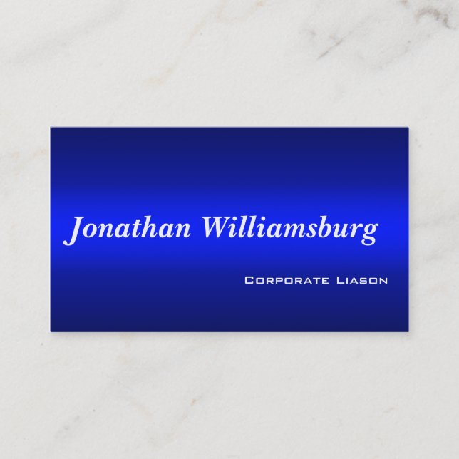 Shades of Blue Standard Business Cards (Front)