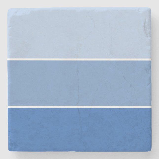 Shades of Blue Stone Coaster (Front)