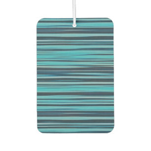 shades of blue stripes car air freshener