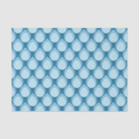 Shades of Blue Teardrop Geometric Pattern