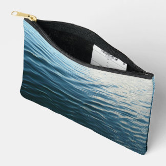 Shades of Blue Water Abstract Nature Photography Accessory Pouch