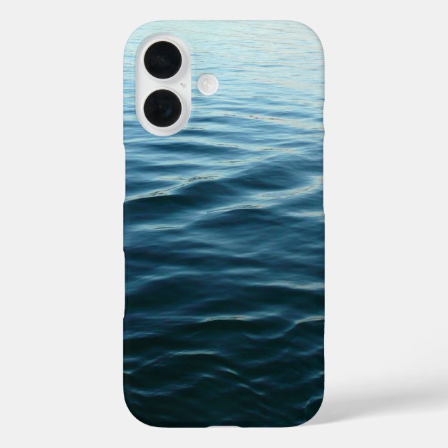 Shades of Blue Water Abstract Nature Photography Case-Mate iPhone Case (Back)
