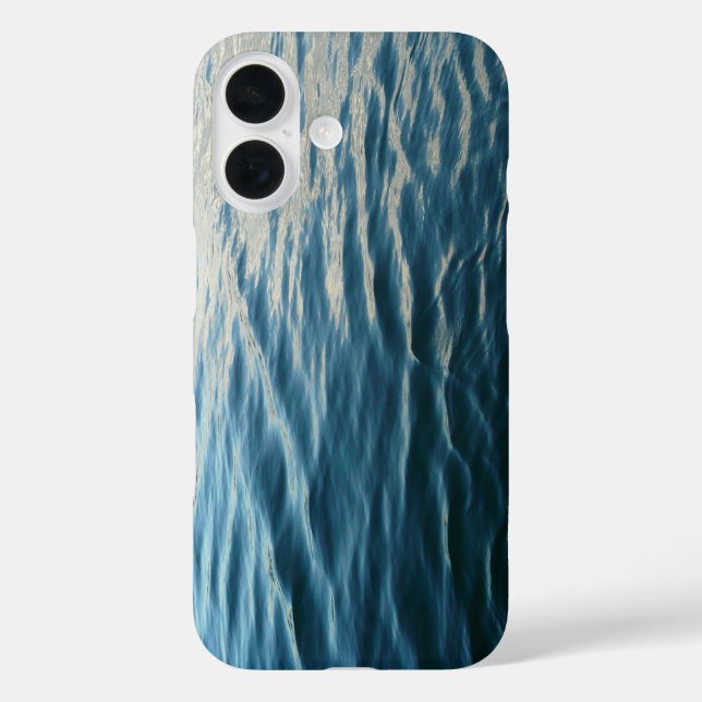 Shades of Blue Water Abstract Nature Photography Case-Mate iPhone Case (Back)
