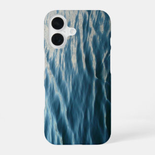 Shades of Blue Water Abstract Nature Photography iPhone 16 Case