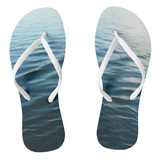 Shades of Blue Water Abstract Nature Photography Jandals