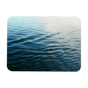 Shades of Blue Water Abstract Nature Photography Magnet