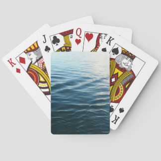 Shades of Blue Water Abstract Nature Photography Playing Cards