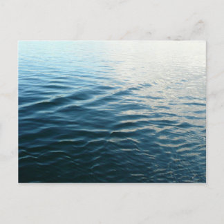Shades of Blue Water Abstract Nature Photography Postcard