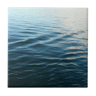 Shades of Blue Water Abstract Nature Photography Tile