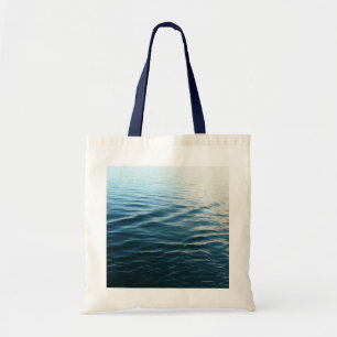 Shades of Blue Water Abstract Nature Photography Tote Bag
